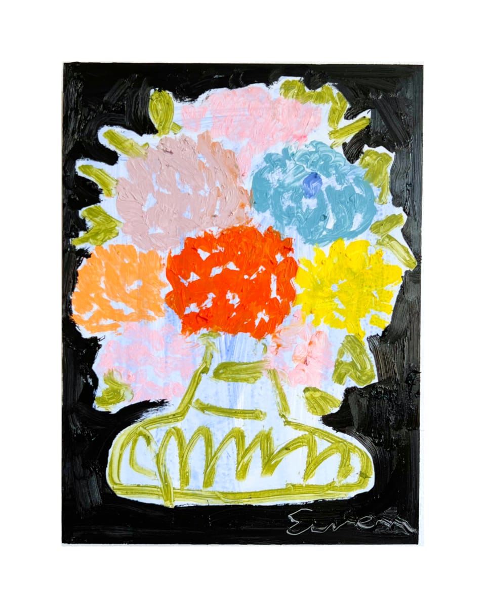 Bouquet on Black Background 