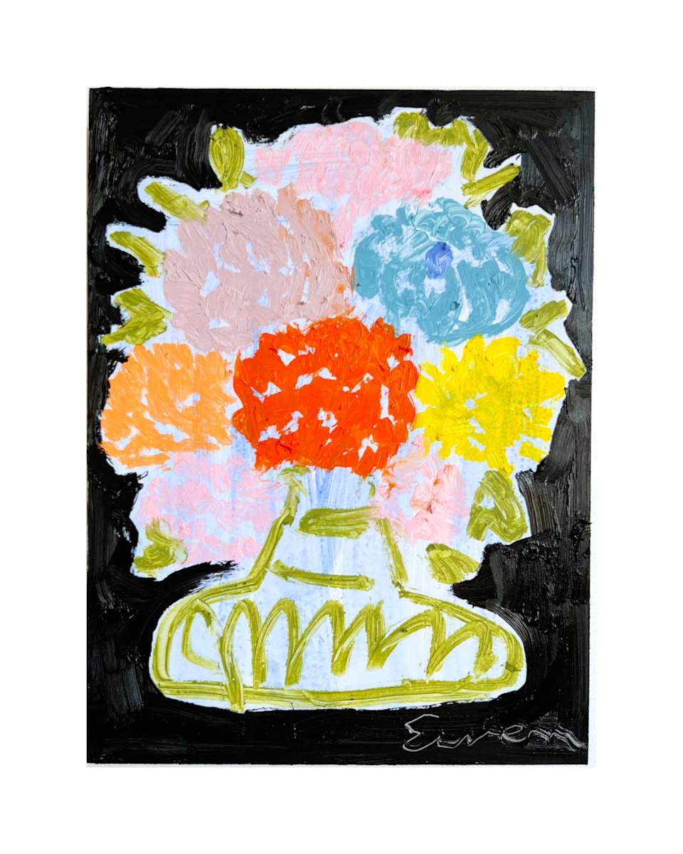 Bouquet on Black Background, Image 1.