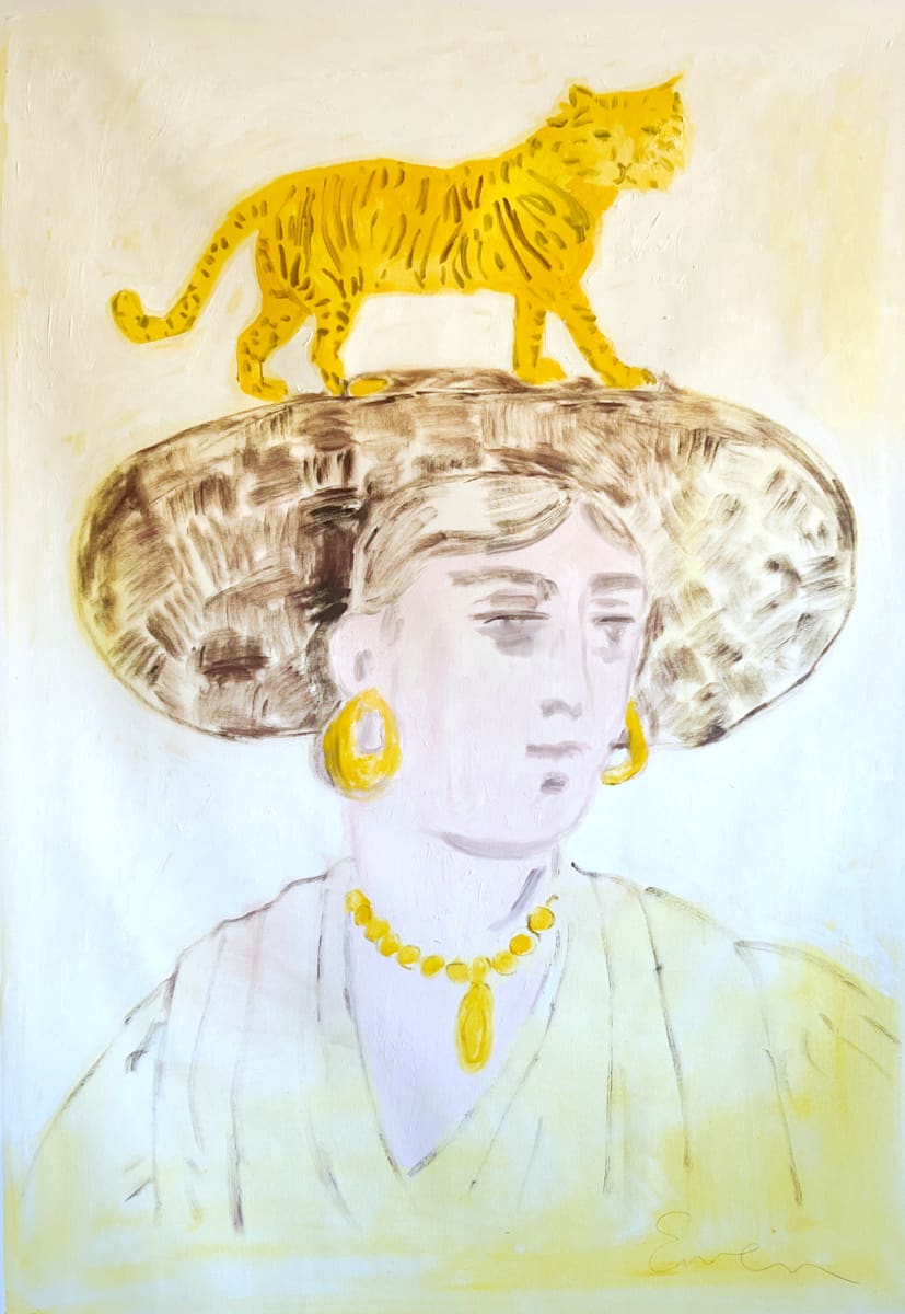 Portrait with Tiger by Anne-Louise Ewen 