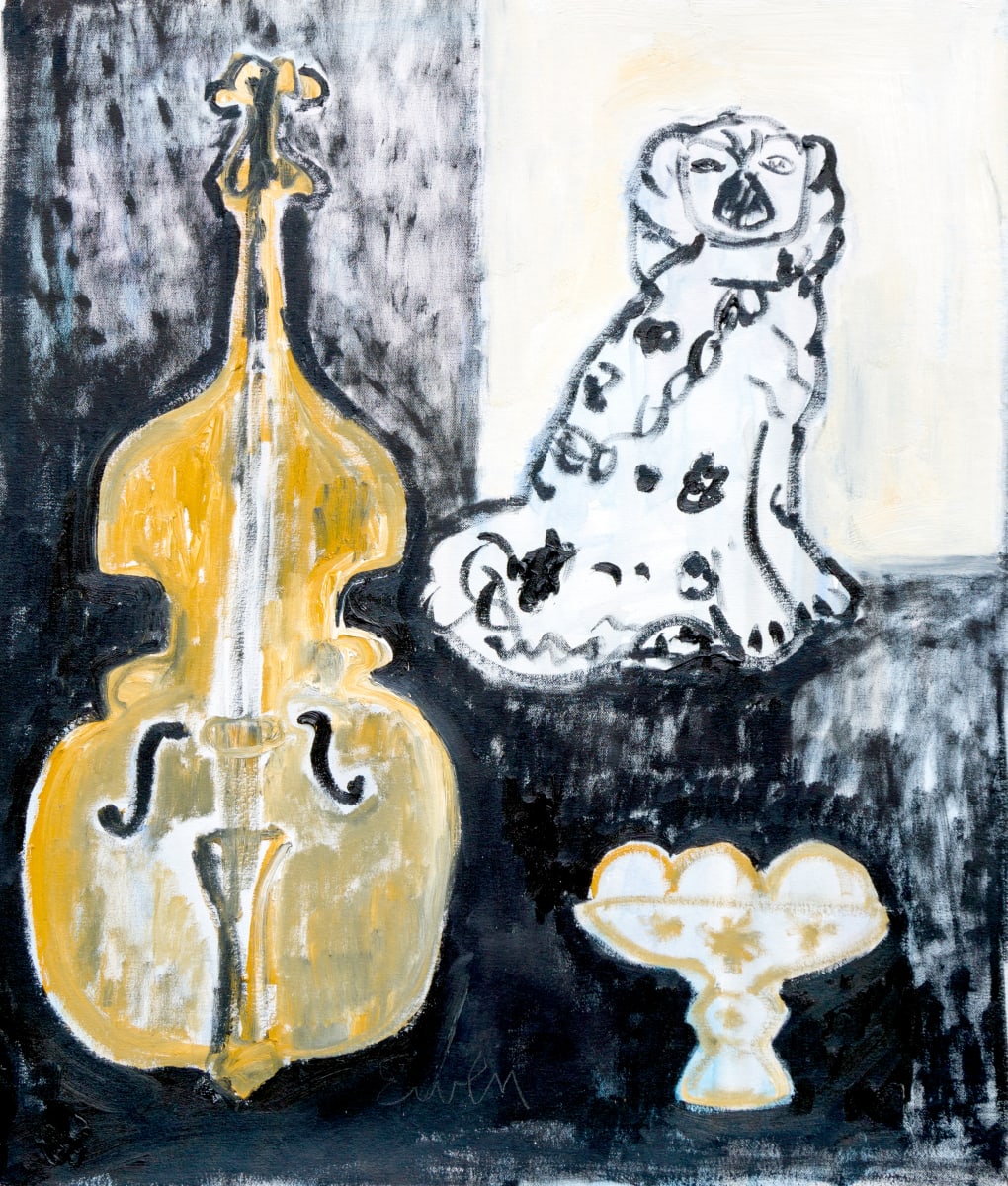 Still Life with Upright Bass by Anne-Louise Ewen 