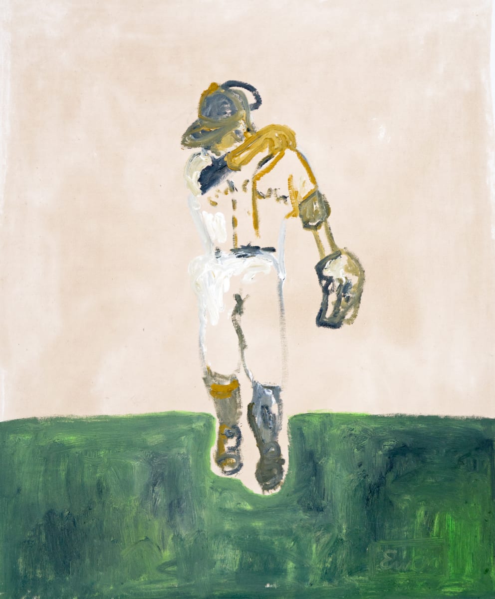 The Pitcher Leaving The Field by Anne-Louise Ewen  Image: Inspired by Sergio Romo