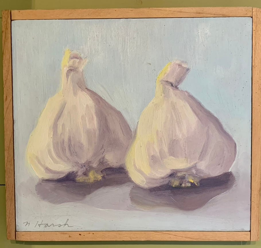 Untitled by Kathleen Hayek  Image: Two Garlic Heads, by Natasha Harsh