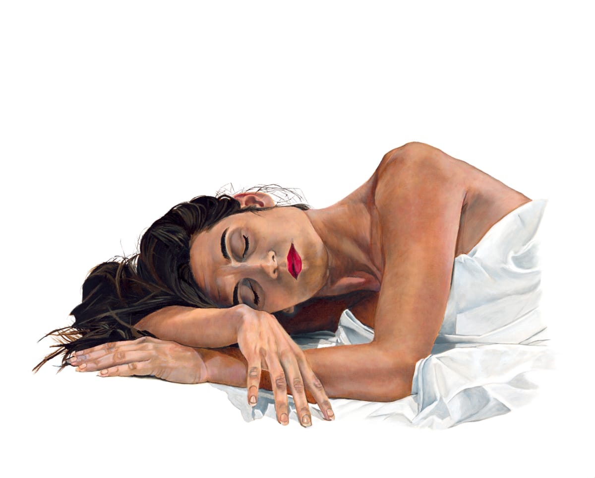 'At One' by Evangeline Thyme  Image: Resting/sleeping lady