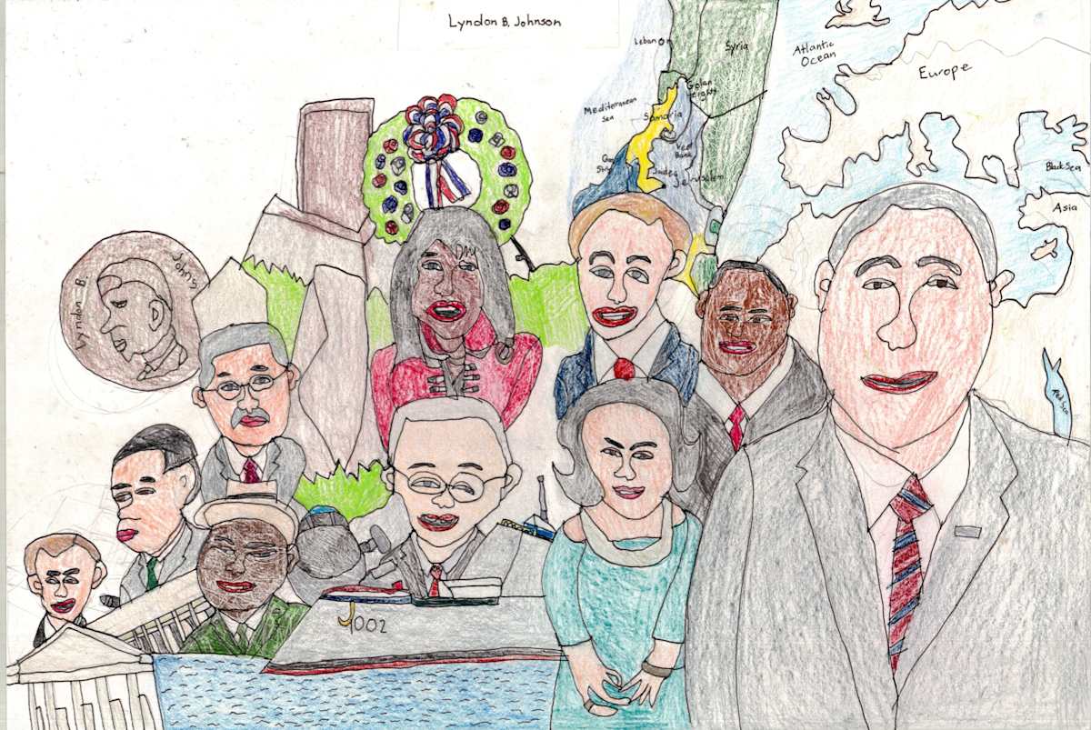 Lyndon B. Johnson by Krysten Tong 