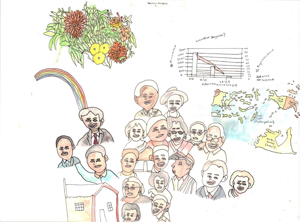 Nelson Mandela by Krysten Tong 