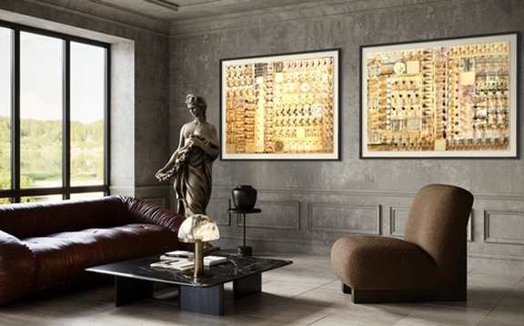 Golden Truth (Dyptich) by Natalie Smith 