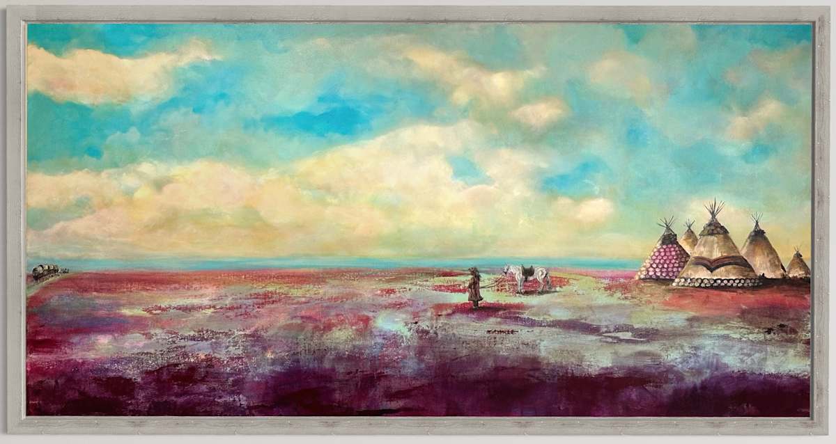 “Blackfeet Tipis -1” by Natalie Smith 