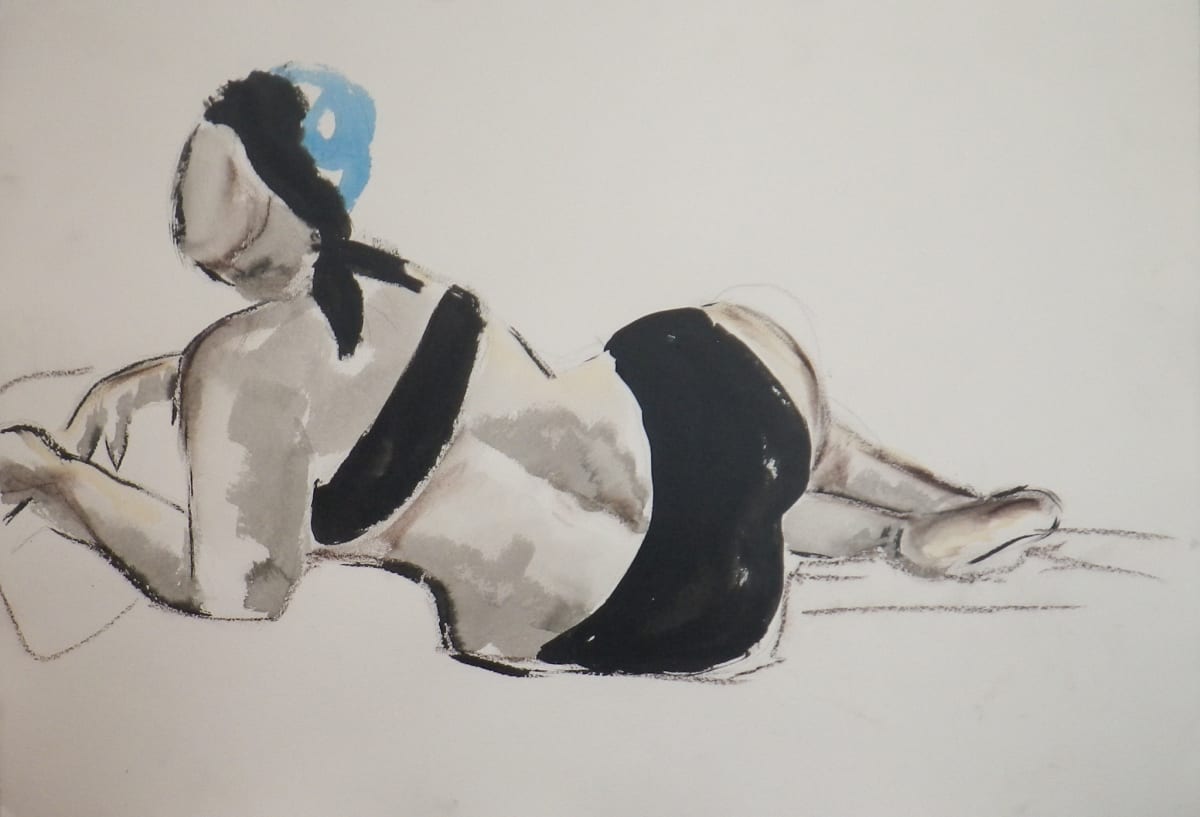 Odalisque au turban bleu by Isabelle Roby 