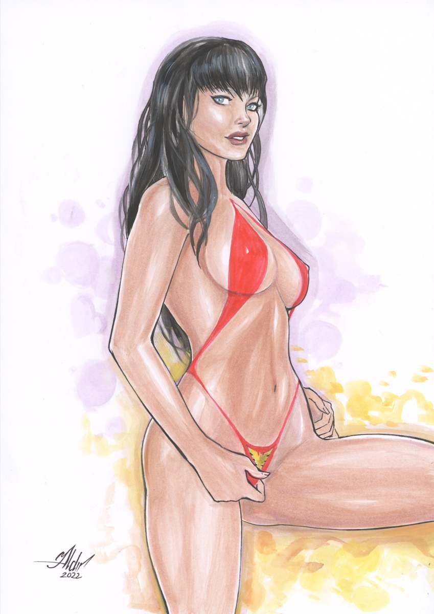 Vampirella (12E18) by Aldir Oliver, Image 18.
