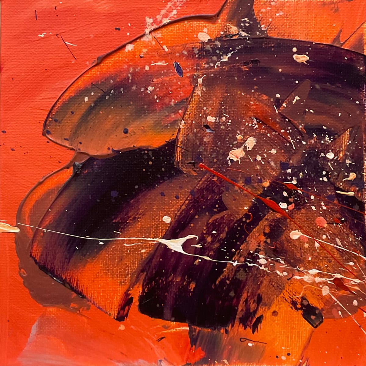 Orange-red, small 1 by Mandy Damirali 