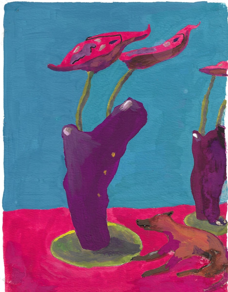 Plant Life and Dog by Perry Art Productions "Finding The Beauty"              50% off entire site! 
