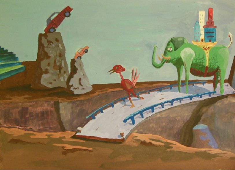 Canyon Crossing On An Overcast Day by Perry Art Productions "Finding The Beauty"              50% off entire site! 