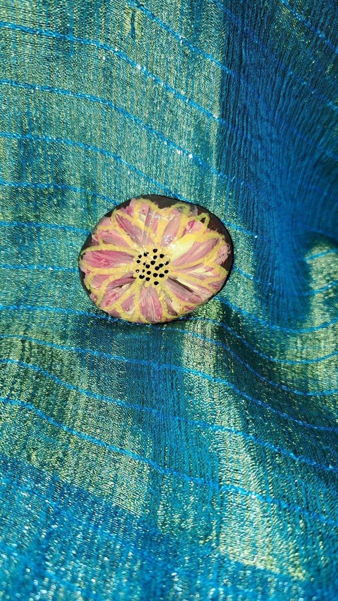 Painted Rock Sunflower by Perry Art Productions "Finding The Beauty"              50% off entire site! 