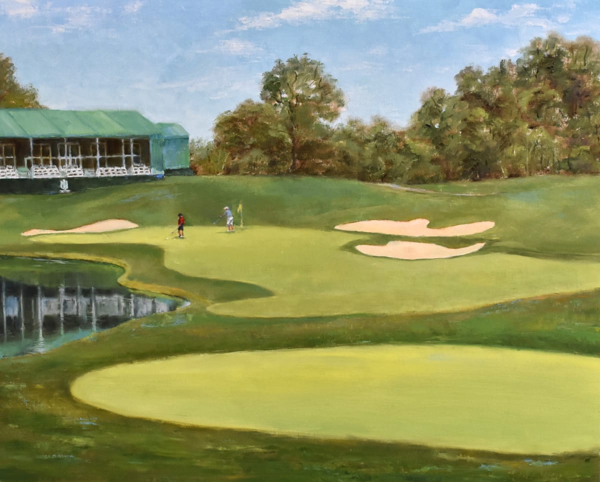 Golf Tournament Practice by Aida Garrity 