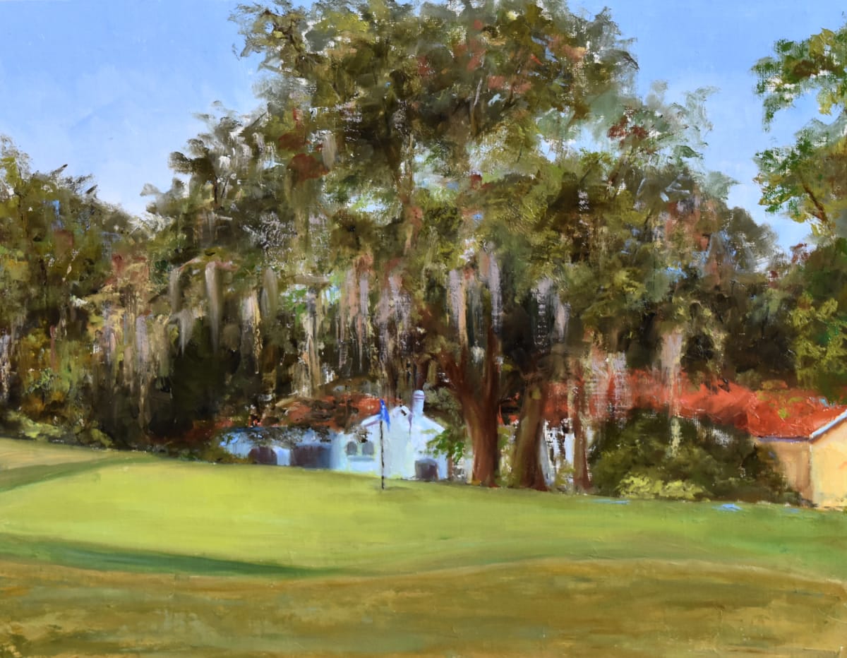 Golf and Spanish Moss by Aida Garrity 