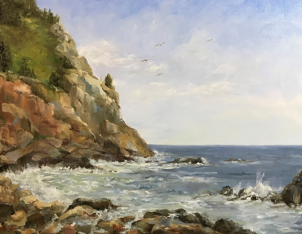 White Head in Monhegan Island Maine by Aida Garrity 