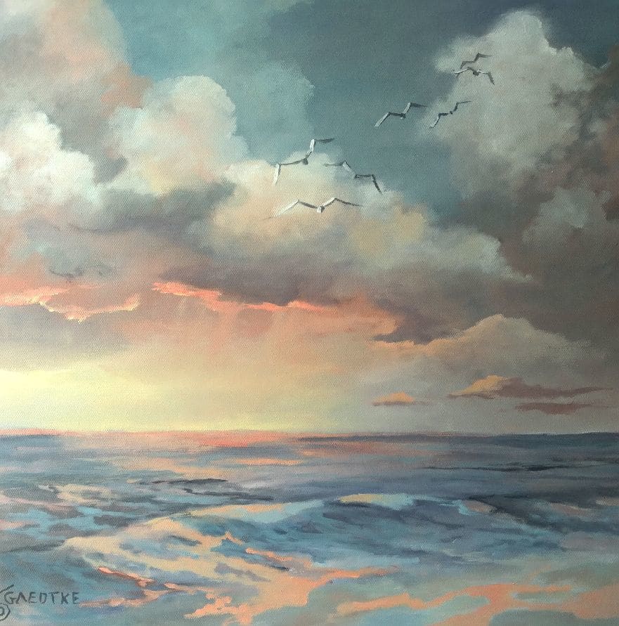 Quinacridone Beach by Debbie Gaedtke 