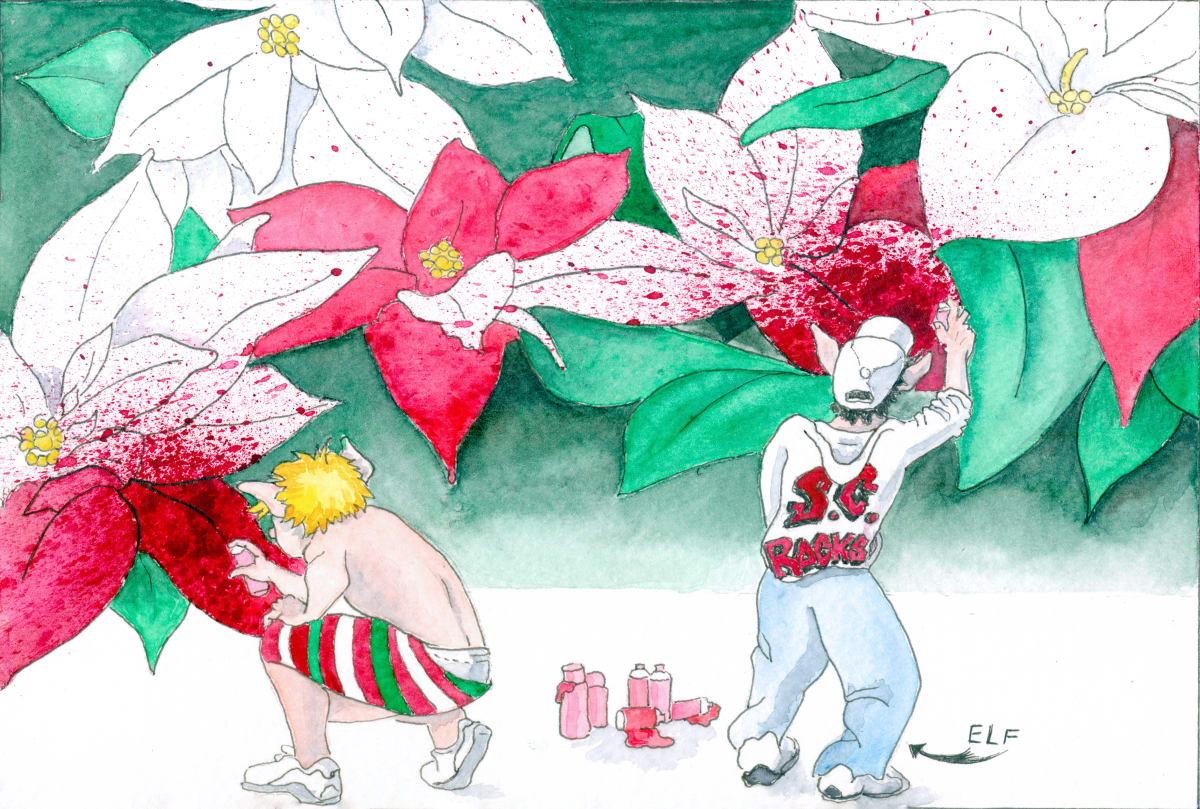 Merry Christmas Grafitti Special by Marcia Blanco  Image: Front of Card