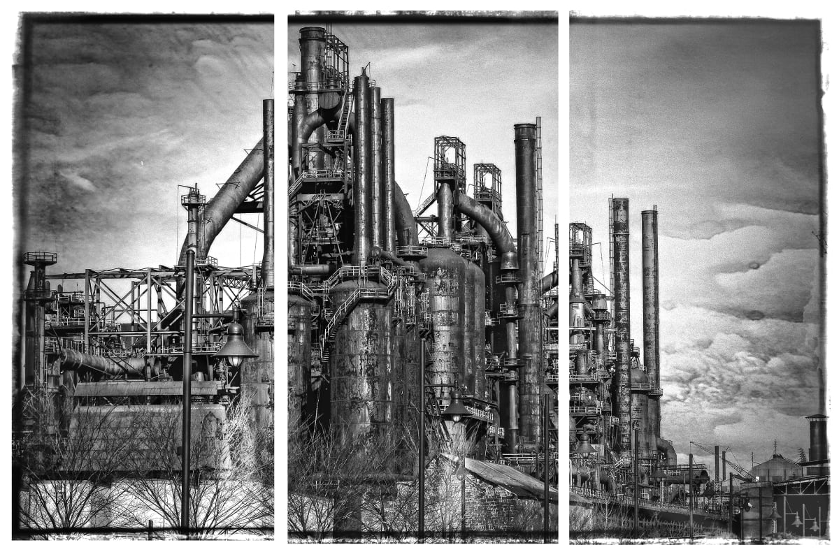 BETHLEHEM STEEL STACKS by Jacqueline C Agentis 