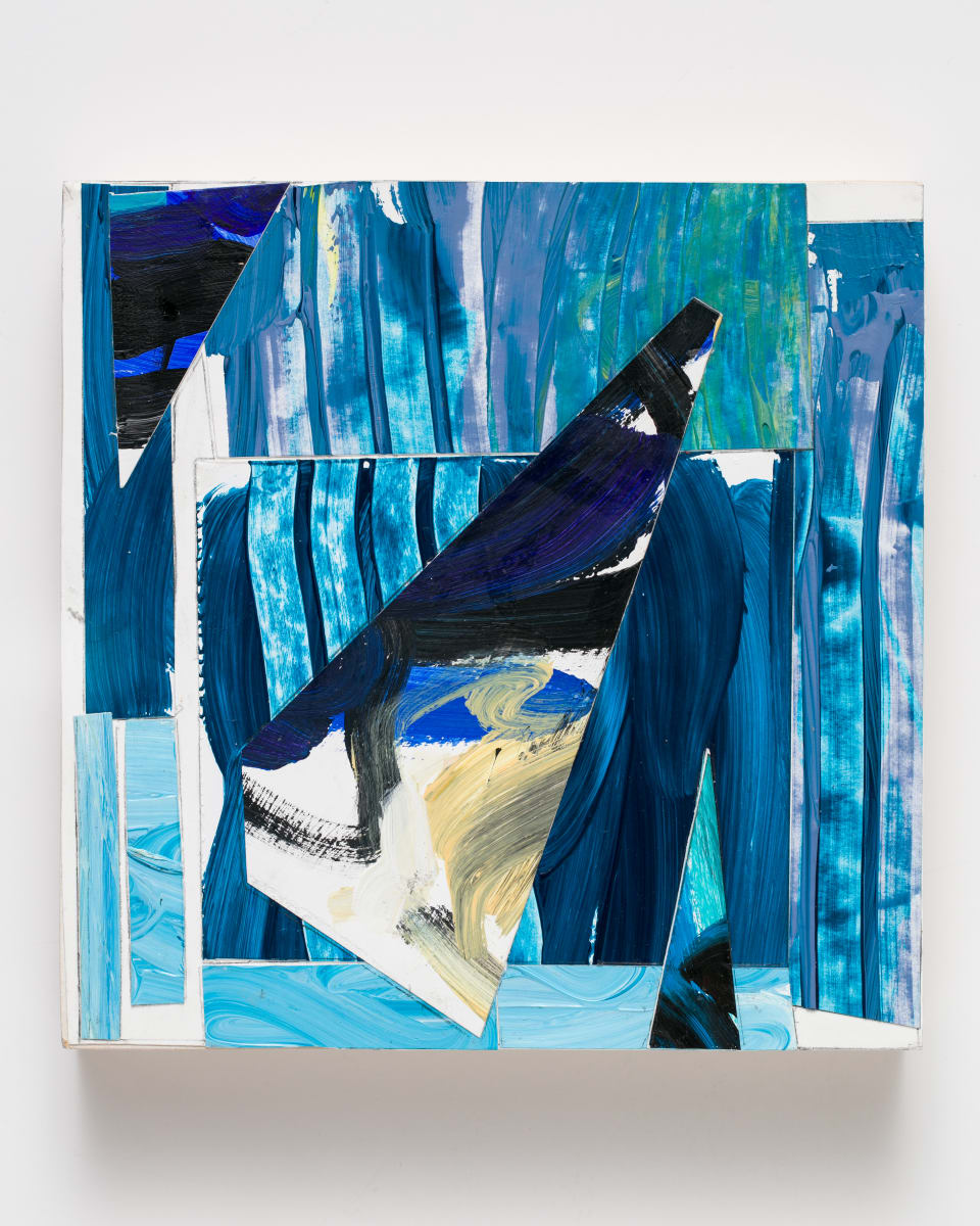 Blue-green Space with Triangles by Elizabeth Stanbro 