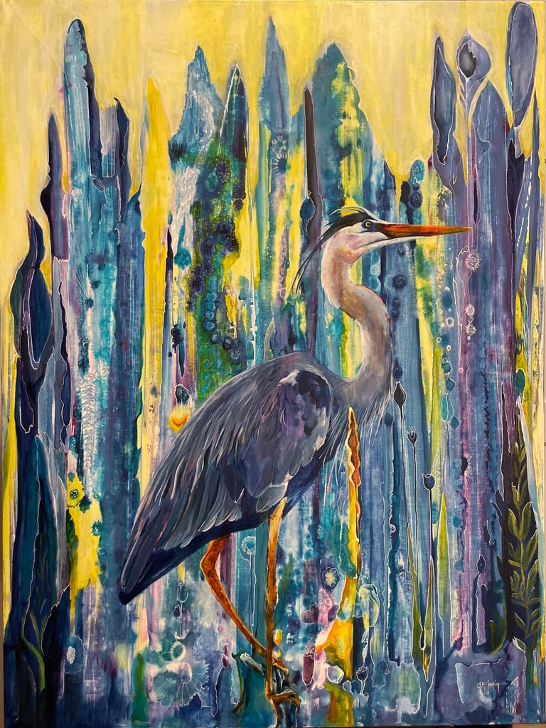 HERON IN THE MORNING LIGHT by Susan Tousley 