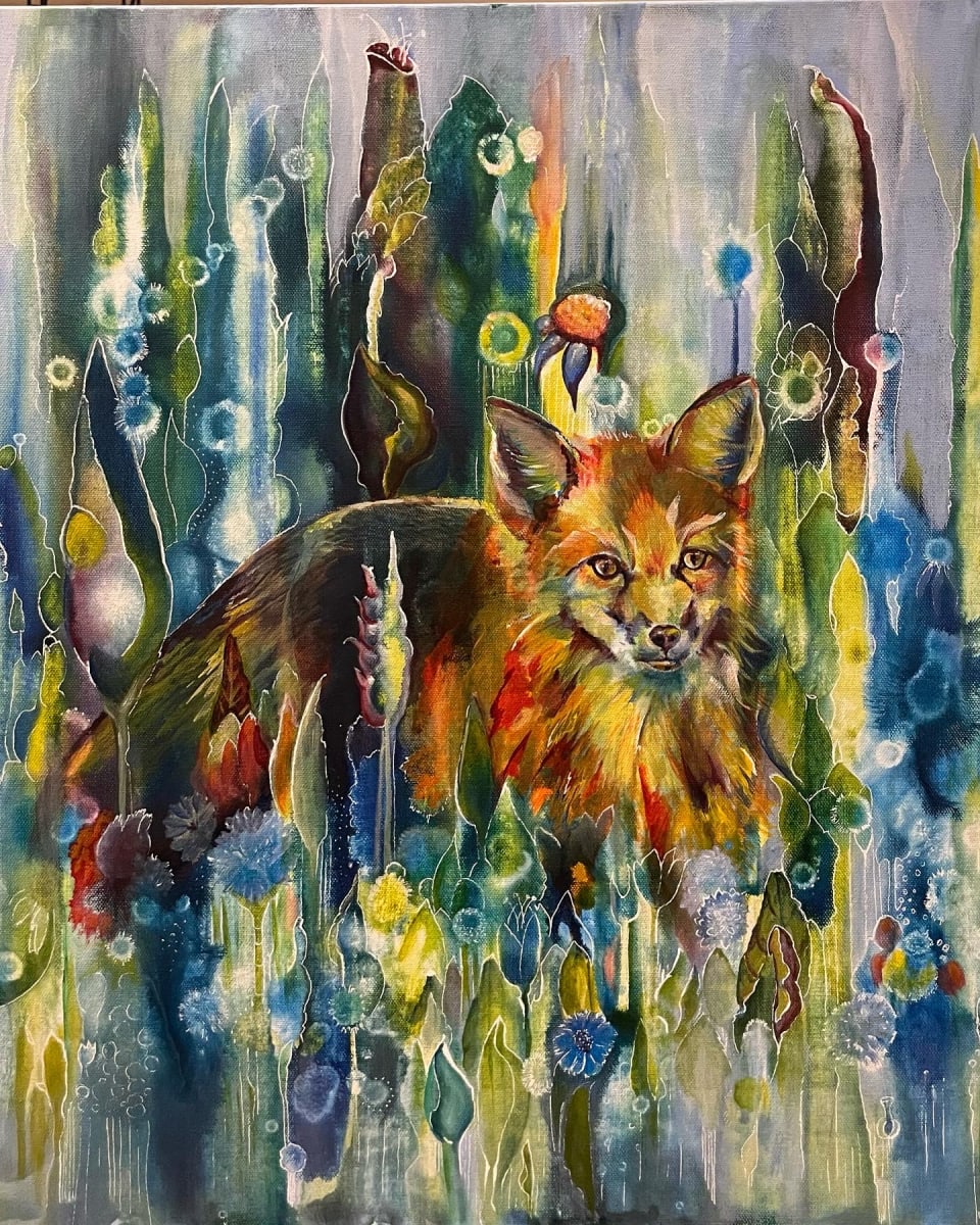 Wildflower Fox by Susan Tousley 