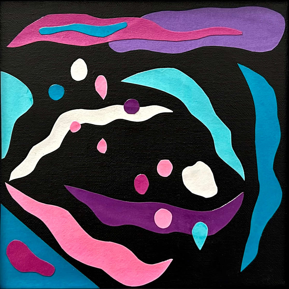 "Stained Glass" Collage No. 16 by Mariana D Kramer 