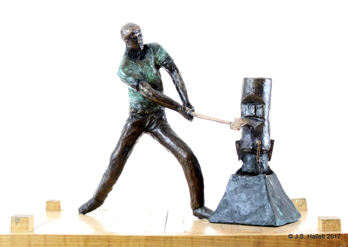Standing Block Chopper by John Hallett, Image 1.