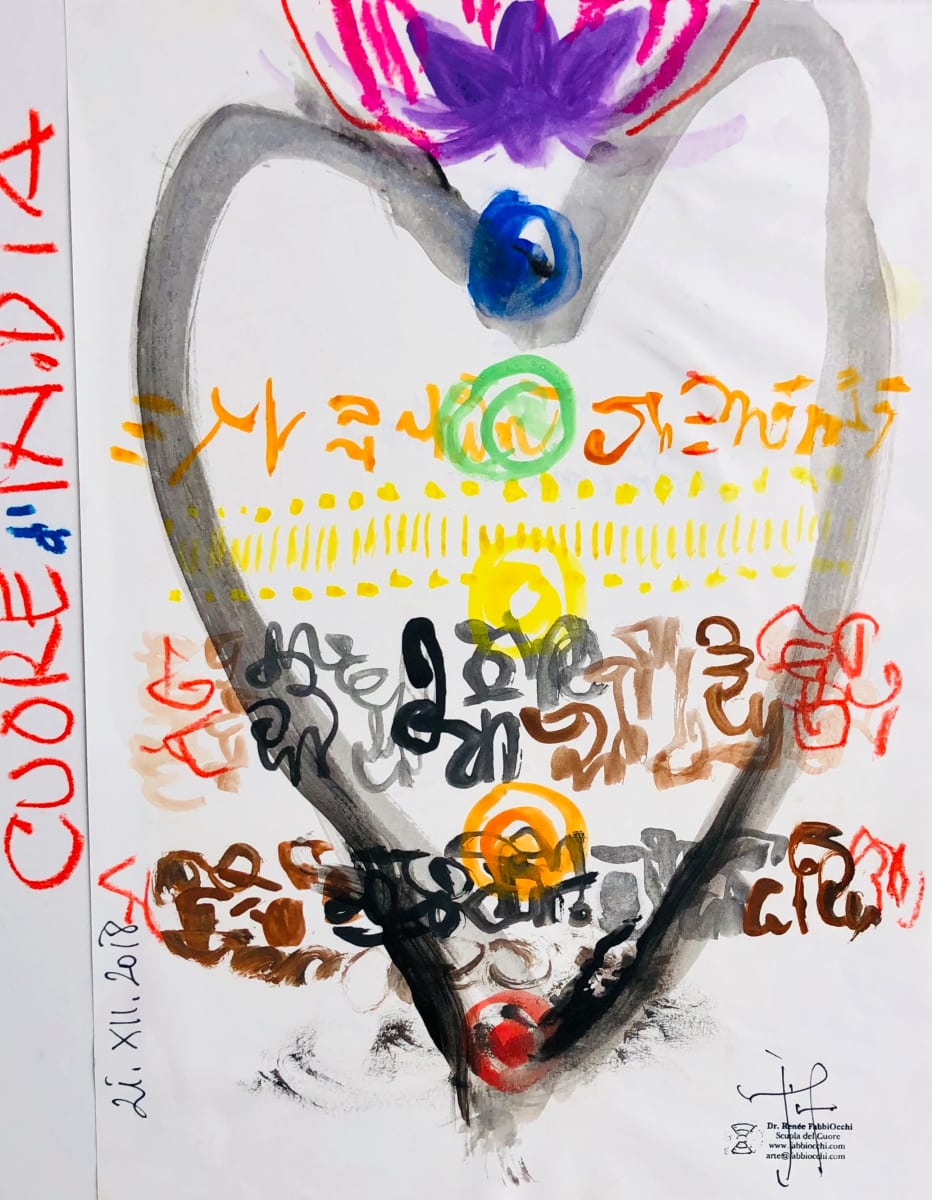 Dittico Cuori Indiani by Renee Fabbiocchi, Image 1.