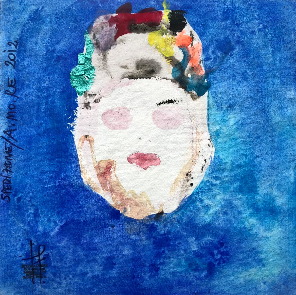 Autoritratto con Occhiali Rosa by Renee Fabbiocchi, Image 1.