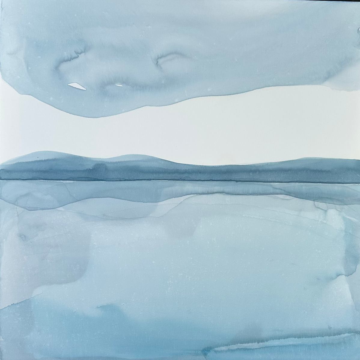 Soft Blue Ocean Day by lisa nordale  Image: Abstract landcape