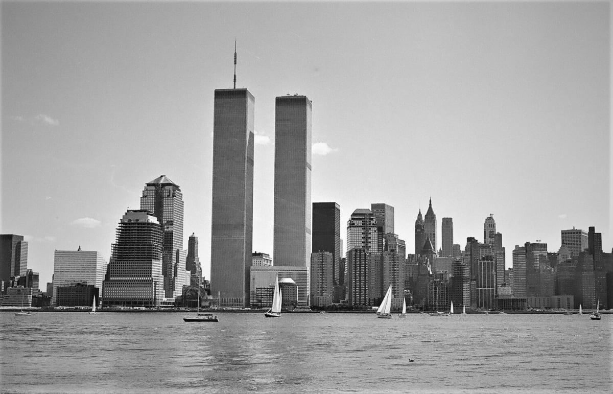 Sailing in front of World Trade Center, Image 1.