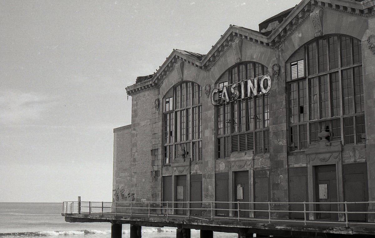 Casino Building - circa 1985 by Mary O'Malley-Joyce 