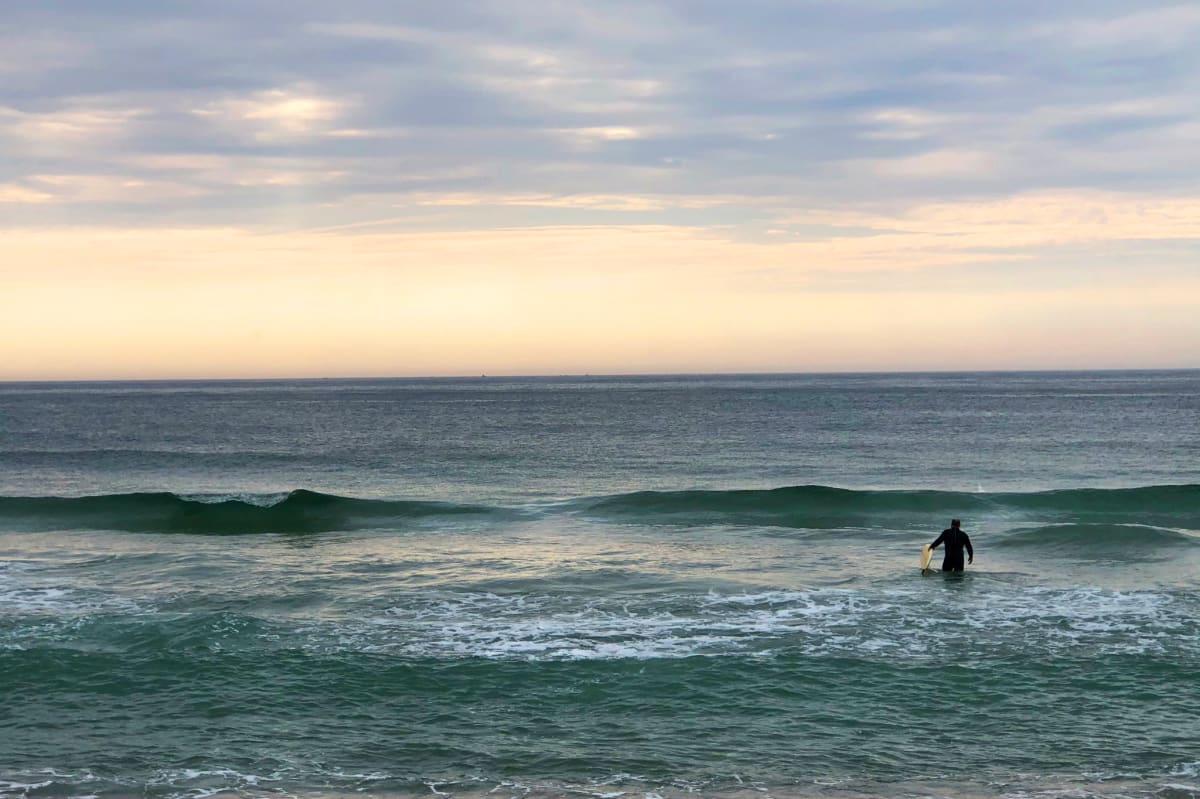 Heading Out to Surf, Image 1.