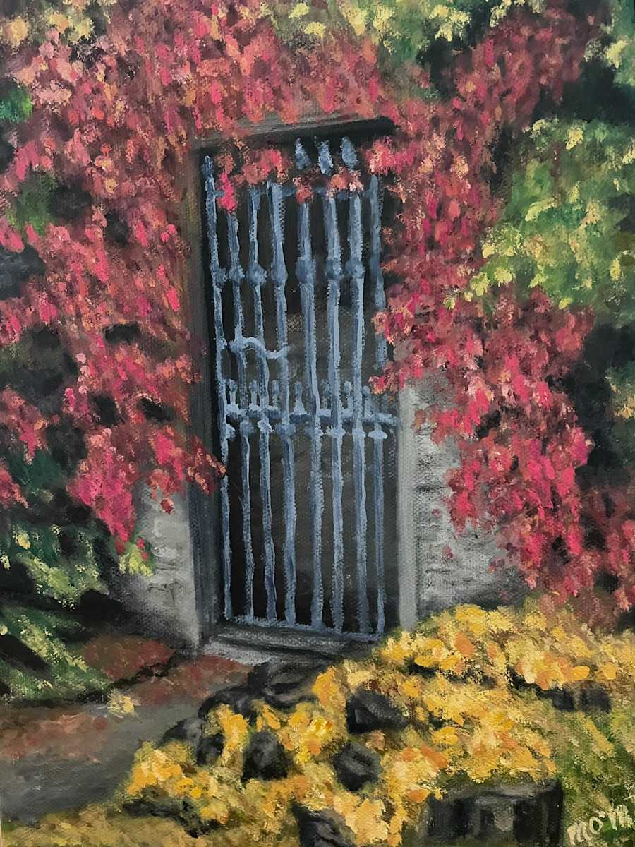 Wrought Iron Door in an Irish Garden by Mary O'Malley-Joyce 
