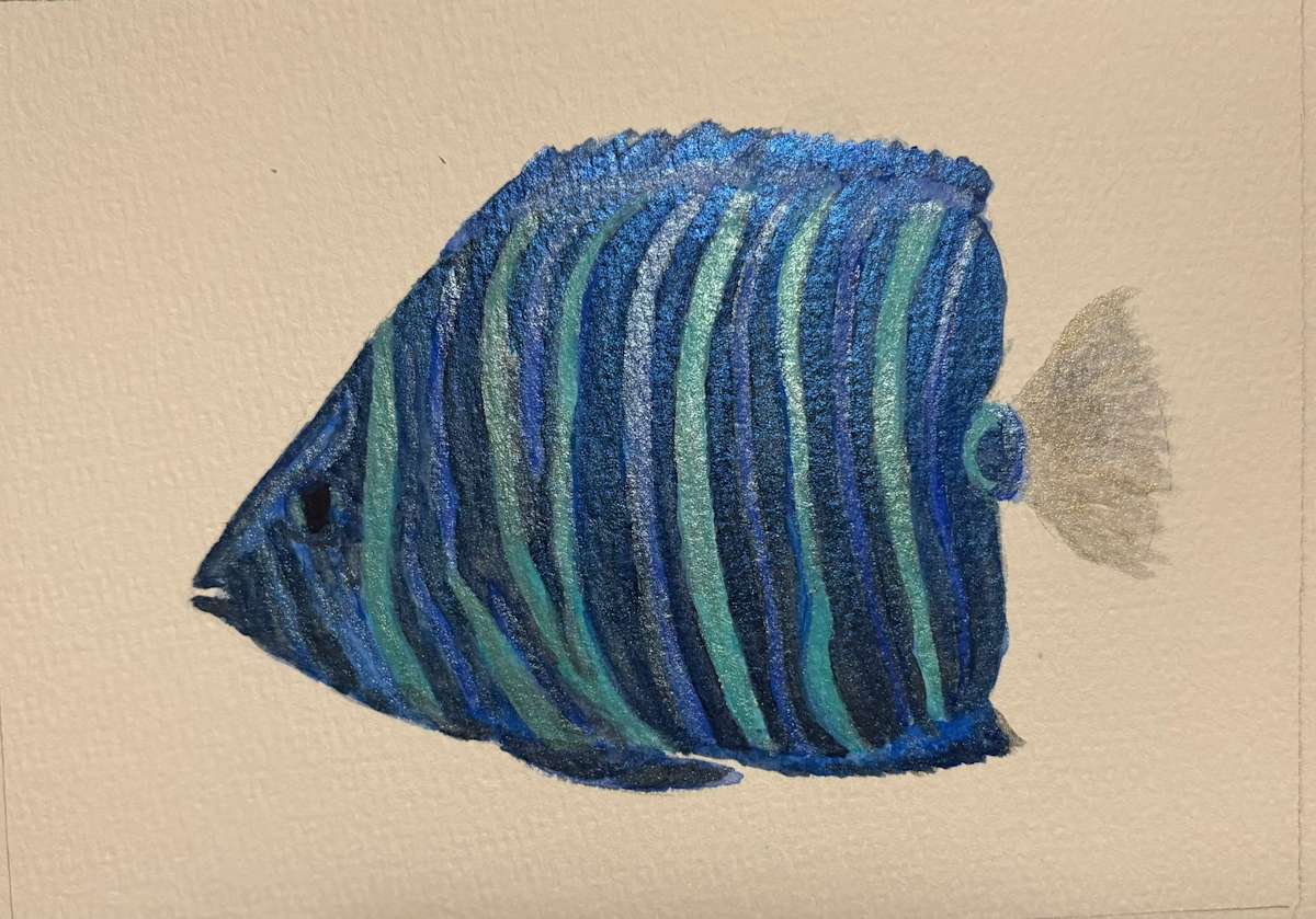 Emperor Angelfish by Mary O'Malley-Joyce 