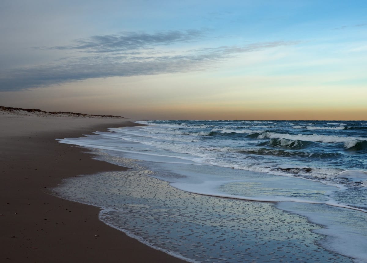 Blue and Gold Sunset, Image 1.