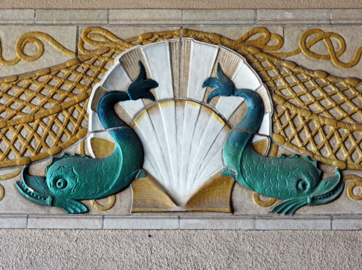 Fish Building Detail by Mary O'Malley-Joyce 