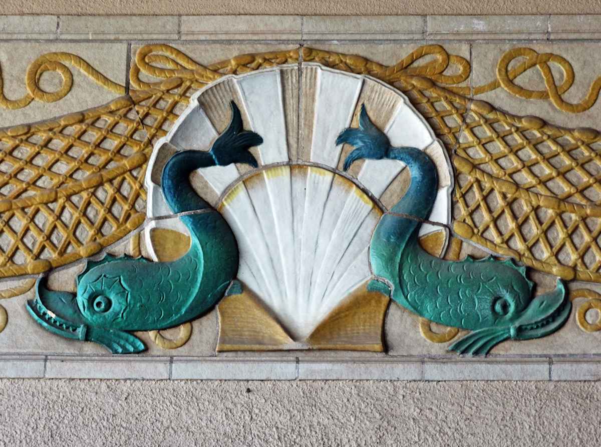 Fish Building Detail by Mary O'Malley-Joyce, Image 1.