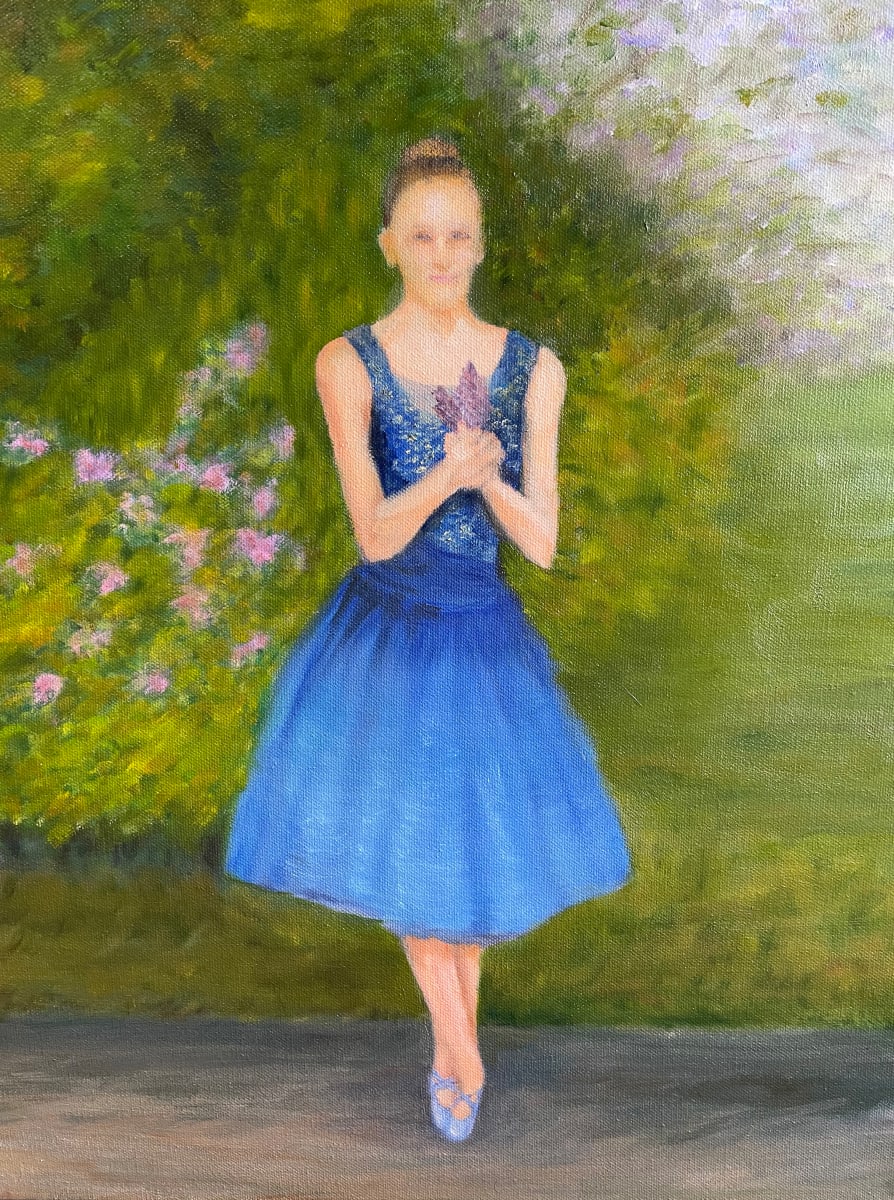 Future Ballerina in Blue by Mary O'Malley-Joyce 