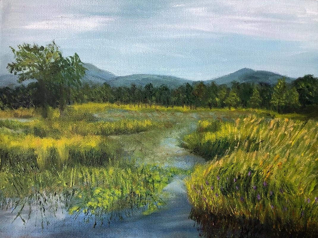 New Hampshire Marsh - Summer by Mary O'Malley-Joyce 