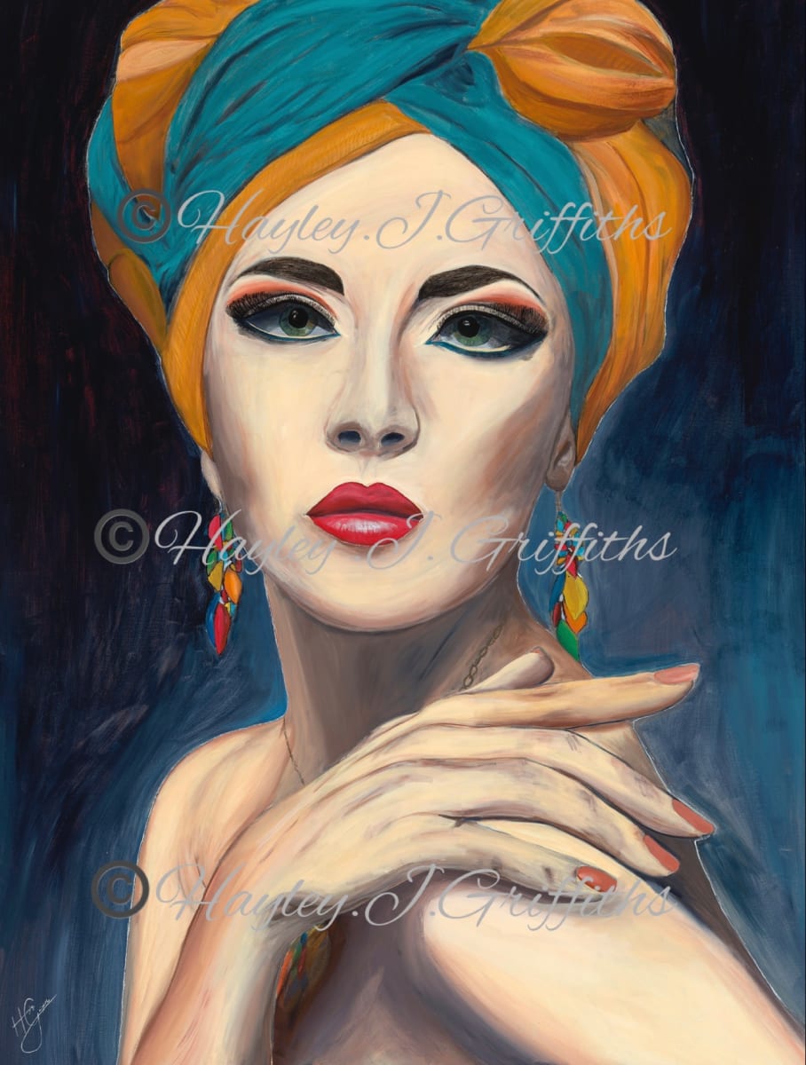 ‘Sensual Demure’ Limited Edition Print Series Large Framed 121.5 x 91 x 3.8 cm by Hayley J Griffiths 