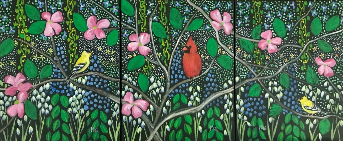 Spring Song by Sharon Mroz  Image: "Spring Song (Triptych)" by Sharon Mroz