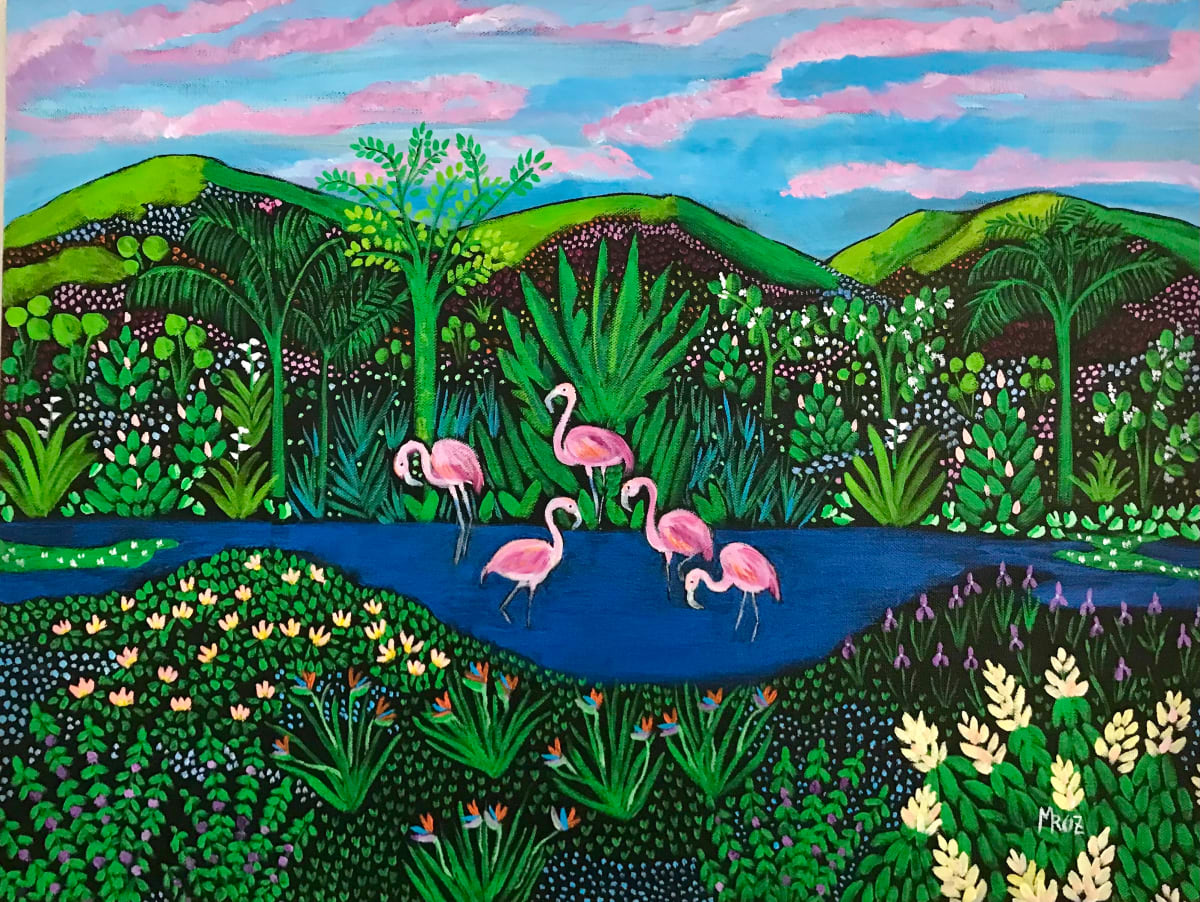 Flamingo Sky by Sharon Mroz   Image: "Flamingo Sky" by Sharon Mroz