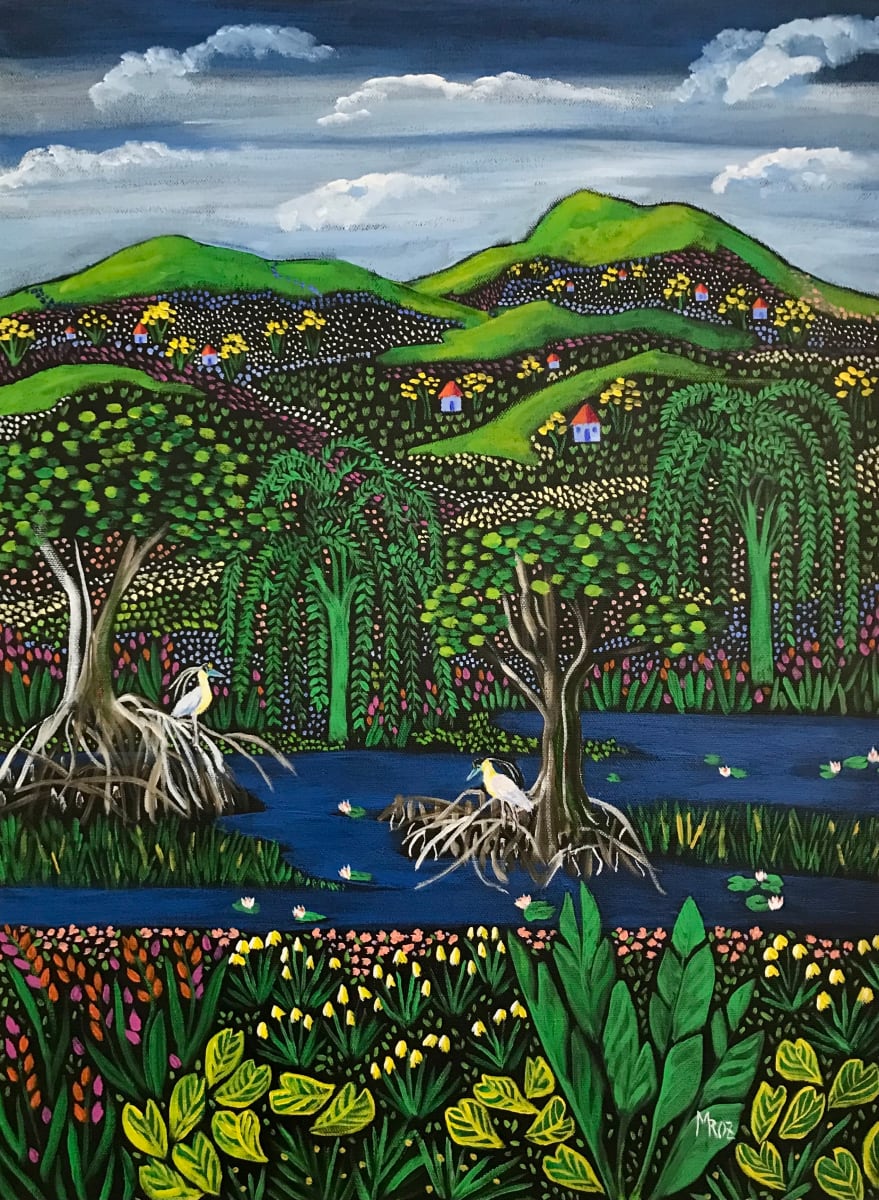 The Herons' Mangrove by Sharon Mroz   Image: "The Herons' Mangrove" by Sharon Mroz