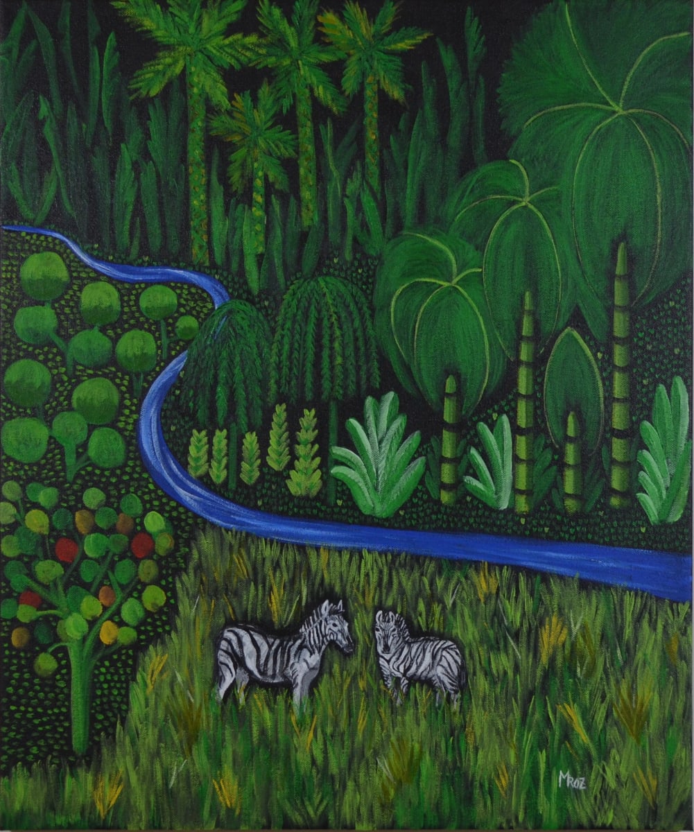 Two Zebras by Sharon Mroz  Image: "Two Zebras" by Sharon Mroz