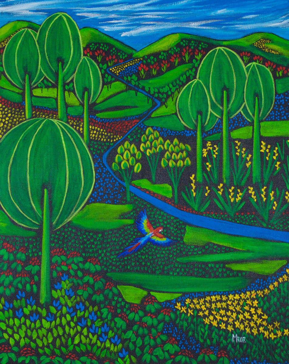 The Red Macaw by Sharon Mroz  Image: "The Red Macaw" by Sharon Mroz