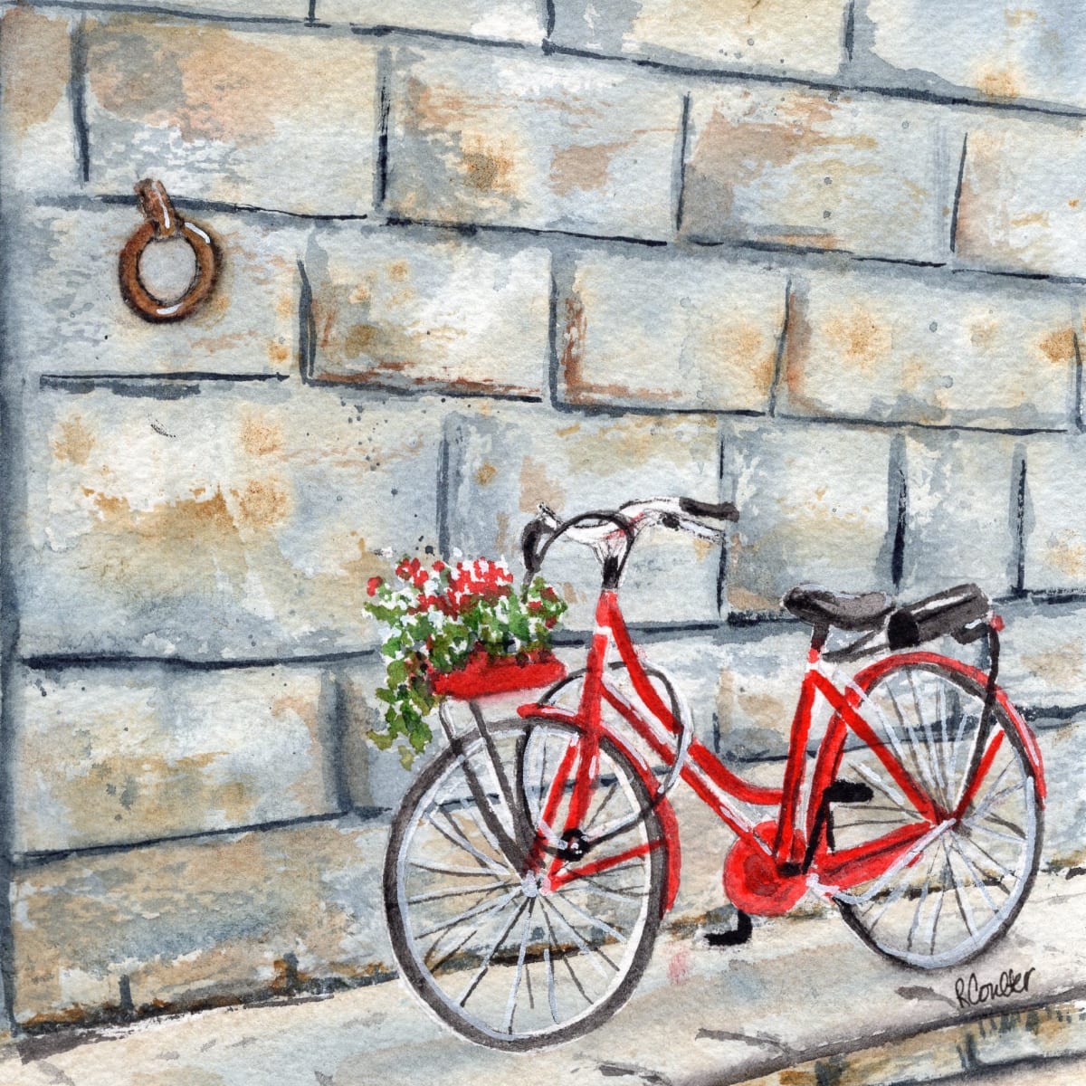 Bike Series - 1 by Rosalynd Coulter Semple 