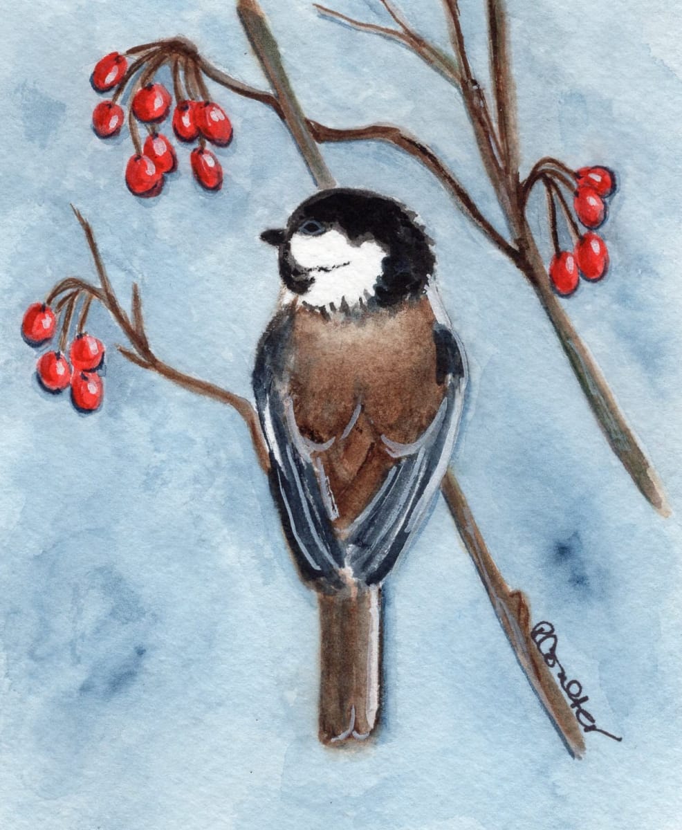 Chickadee Blue by Rosalynd Coulter Semple 