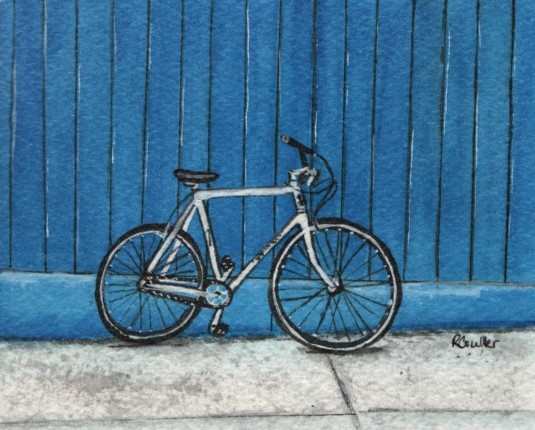 Bicycle Blue by Rosalynd Coulter Semple 